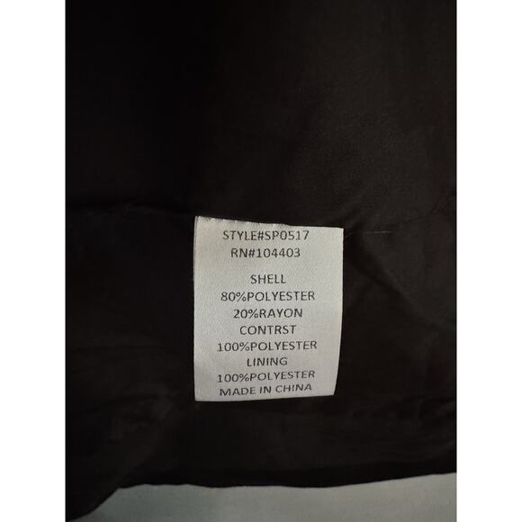 NWT Zoe And Claire Double Breasted Midi Dress Black Size Large - Picture 11 of 11